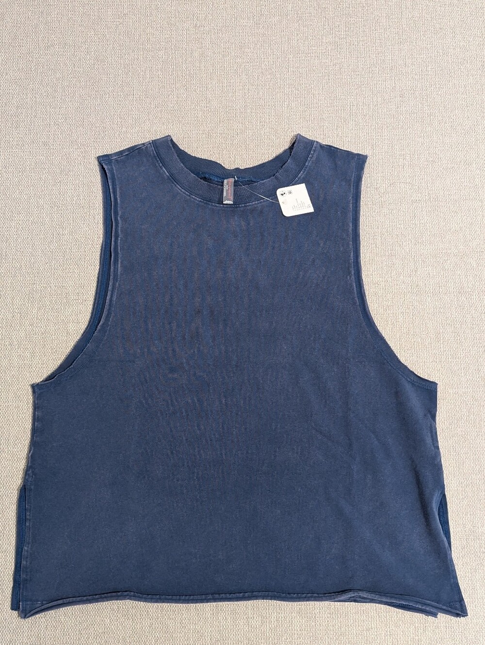 NWT Anthro Women's Navy Sleeveless Muscle Tank Top